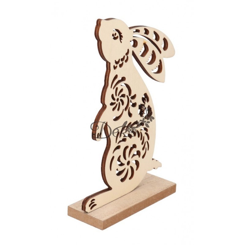 FIGURKA WIELKANOCNA ZAJĄC ZAJĄCZEK DREWNIANY