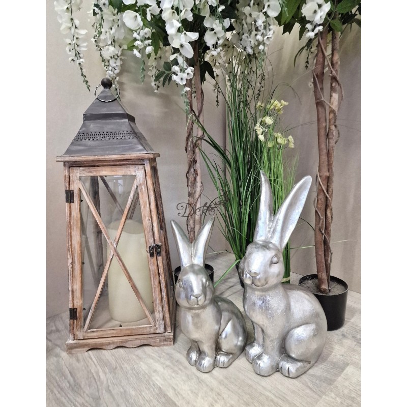 ZAJĄC ZAJĄCZEK CERAMICZNY WIELKANOCNY GIGANT FIGURKA