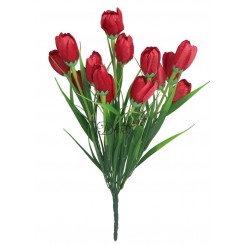 SZTUCZNE KWIATY BUKIET GAŁĄZKI KROKUSY W TRAWIE 44CM