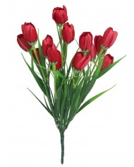 SZTUCZNE KWIATY BUKIET GAŁĄZKI KROKUSY W TRAWIE 44CM