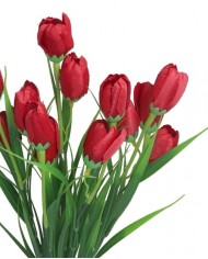 SZTUCZNE KWIATY BUKIET GAŁĄZKI KROKUSY W TRAWIE 44CM