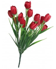 SZTUCZNE KWIATY BUKIET GAŁĄZKI KROKUSY W TRAWIE 44CM