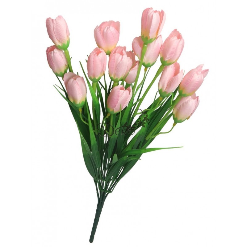 SZTUCZNE KWIATY BUKIET GAŁĄZKI KROKUSY W TRAWIE 44CM