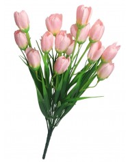 SZTUCZNE KWIATY BUKIET GAŁĄZKI KROKUSY W TRAWIE 44CM