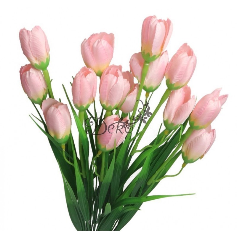 SZTUCZNE KWIATY BUKIET GAŁĄZKI KROKUSY W TRAWIE 44CM