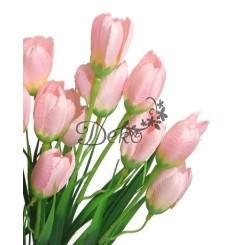 SZTUCZNE KWIATY BUKIET GAŁĄZKI KROKUSY W TRAWIE 44CM