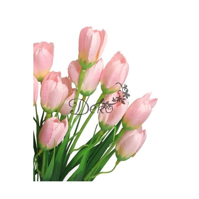 SZTUCZNE KWIATY BUKIET GAŁĄZKI KROKUSY W TRAWIE 44CM