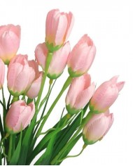 SZTUCZNE KWIATY BUKIET GAŁĄZKI KROKUSY W TRAWIE 44CM