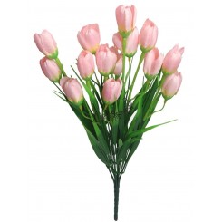 SZTUCZNE KWIATY BUKIET GAŁĄZKI KROKUSY W TRAWIE 44CM