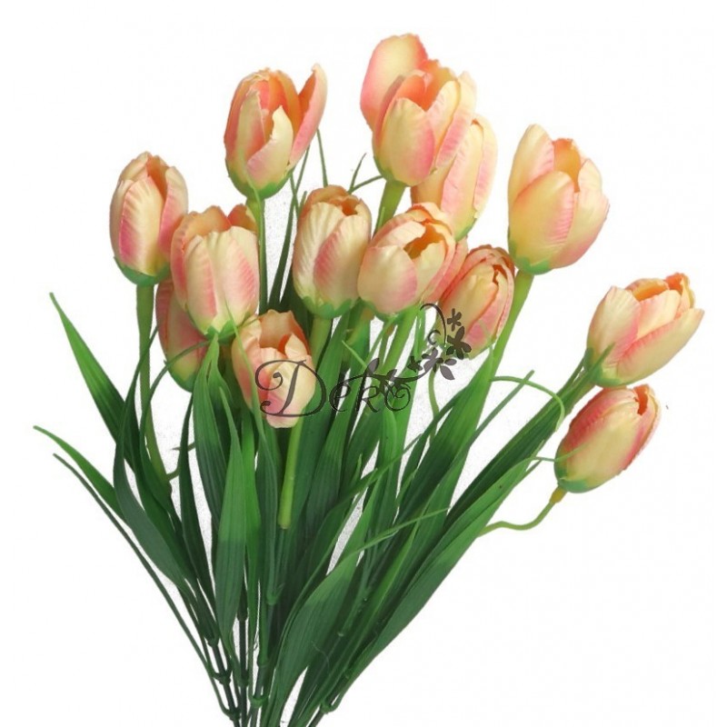 SZTUCZNE KWIATY BUKIET GAŁĄZKI KROKUSY W TRAWIE 44CM