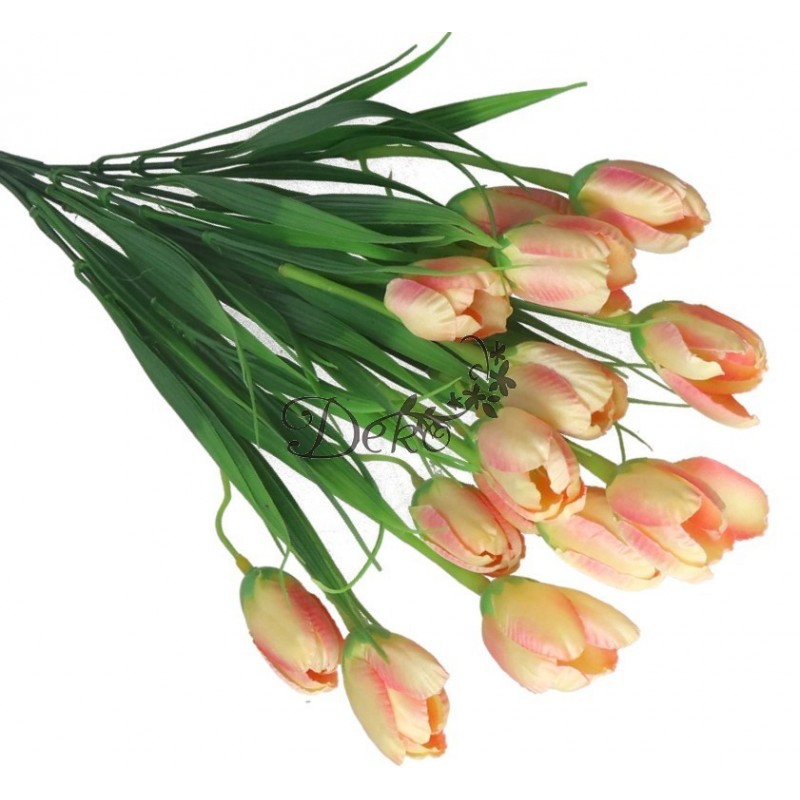SZTUCZNE KWIATY BUKIET GAŁĄZKI KROKUSY W TRAWIE 44CM