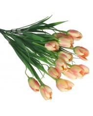 SZTUCZNE KWIATY BUKIET GAŁĄZKI KROKUSY W TRAWIE 44CM