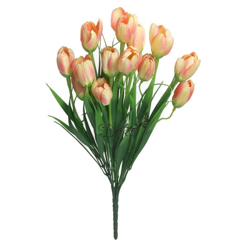 SZTUCZNE KWIATY BUKIET GAŁĄZKI KROKUSY W TRAWIE 44CM