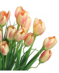 SZTUCZNE KWIATY BUKIET GAŁĄZKI KROKUSY W TRAWIE 44CM