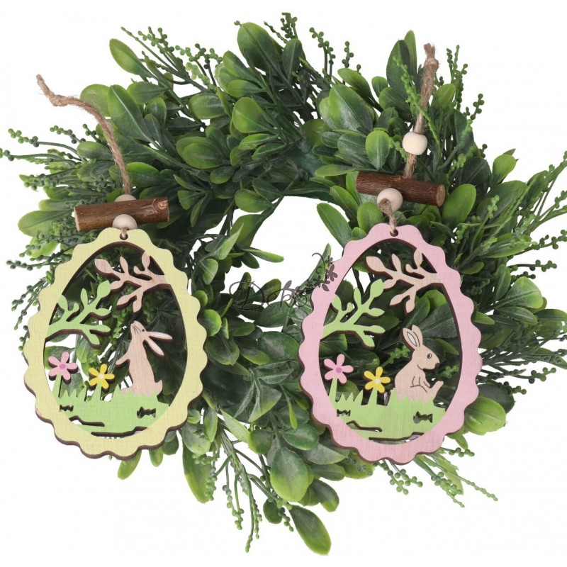 ZAJĄC ZAJĄCZEK WIELKANOCNY DREWNIANY JAJKO OZDOBA ZAWIESZKA