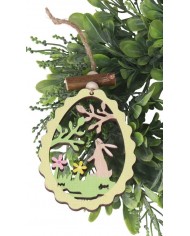 ZAJĄC ZAJĄCZEK WIELKANOCNY DREWNIANY JAJKO OZDOBA ZAWIESZKA