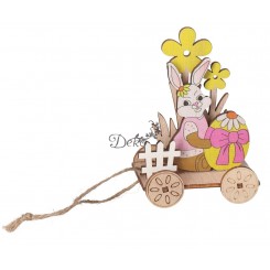 ZAJĄC ZAJĄCZEK WIELKANOCNY DREWNIANY OZDOBA FIGURKA