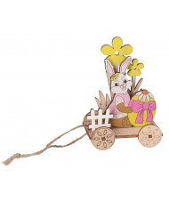 ZAJĄC ZAJĄCZEK WIELKANOCNY DREWNIANY OZDOBA FIGURKA