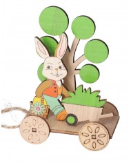 ZAJĄC ZAJĄCZEK WIELKANOCNY DREWNIANY OZDOBA FIGURKA