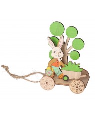 ZAJĄC ZAJĄCZEK WIELKANOCNY DREWNIANY OZDOBA FIGURKA