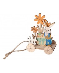 ZAJĄC ZAJĄCZEK WIELKANOCNY DREWNIANY OZDOBA FIGURKA