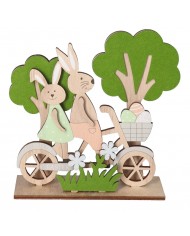 ZAJĄC ZAJĄCZEK WIELKANOCNY DREWNIANY OZDOBA FIGURKA