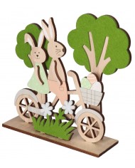 ZAJĄC ZAJĄCZEK WIELKANOCNY DREWNIANY OZDOBA FIGURKA