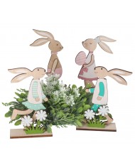 ZAJĄC ZAJĄCZEK WIELKANOCNY DREWNIANY OZDOBA FIGURKA