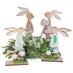 ZAJĄC ZAJĄCZEK WIELKANOCNY DREWNIANY OZDOBA FIGURKA