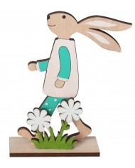 ZAJĄC ZAJĄCZEK WIELKANOCNY DREWNIANY OZDOBA FIGURKA