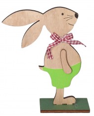 ZAJĄC ZAJĄCZEK WIELKANOCNY DREWNIANY OZDOBA FIGURKA