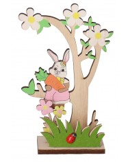 ZAJĄC ZAJĄCZEK WIELKANOCNY DREWNIANY OZDOBA FIGURKA