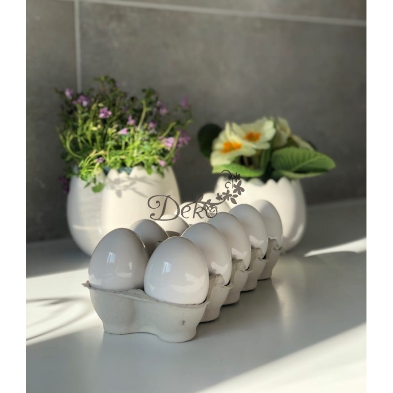 JAJKO CERAMICZNE 9CM JAJKO JAJKA WIELKANOCNE STROIK