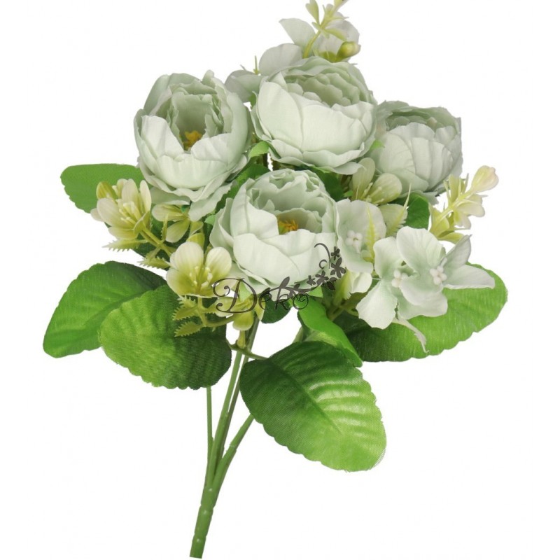 SZTUCZNE KWIATY GAŁĄZKI ROŚLINY PEONIA PIWONIA JAK ŻYWA