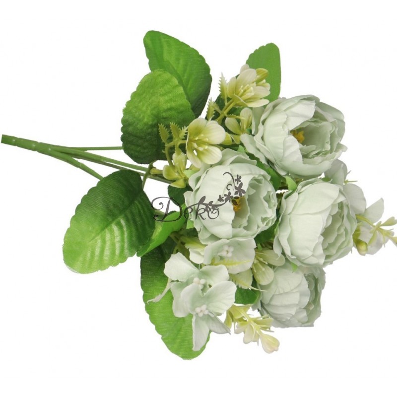 SZTUCZNE KWIATY GAŁĄZKI ROŚLINY PEONIA PIWONIA JAK ŻYWA