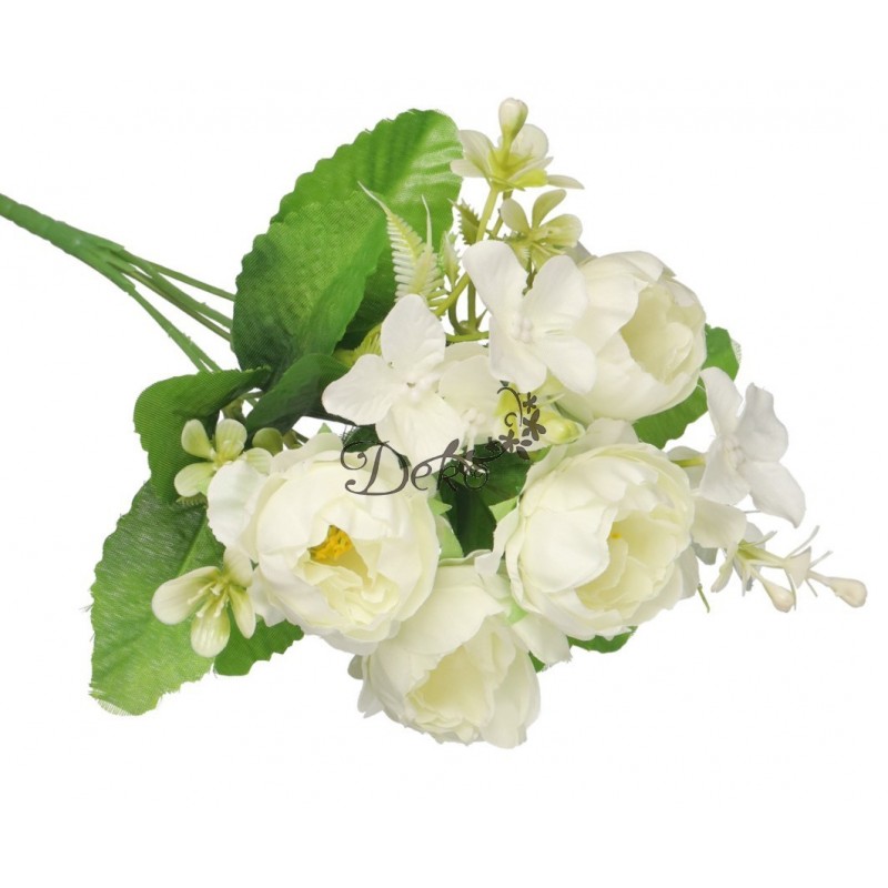 SZTUCZNE KWIATY GAŁĄZKI ROŚLINY PEONIA PIWONIA JAK ŻYWA