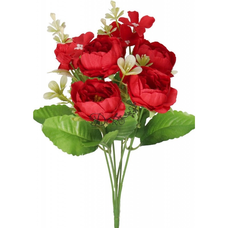 SZTUCZNE KWIATY GAŁĄZKI ROŚLINY PEONIA PIWONIA JAK ŻYWA