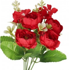 SZTUCZNE KWIATY GAŁĄZKI ROŚLINY PEONIA PIWONIA JAK ŻYWA