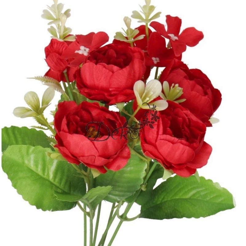 SZTUCZNE KWIATY GAŁĄZKI ROŚLINY PEONIA PIWONIA JAK ŻYWA