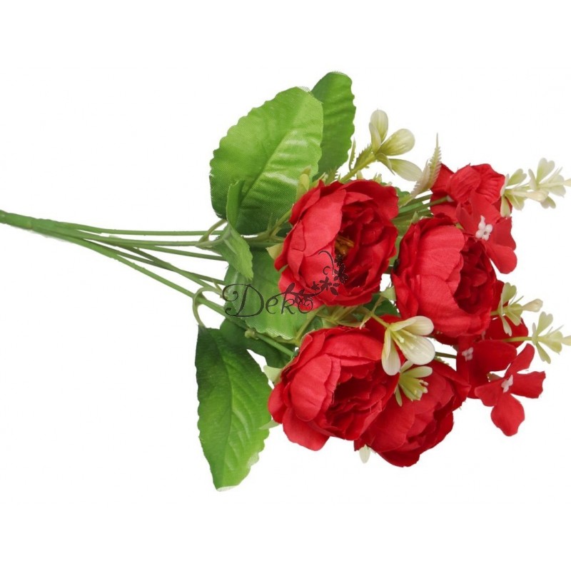 SZTUCZNE KWIATY GAŁĄZKI ROŚLINY PEONIA PIWONIA JAK ŻYWA