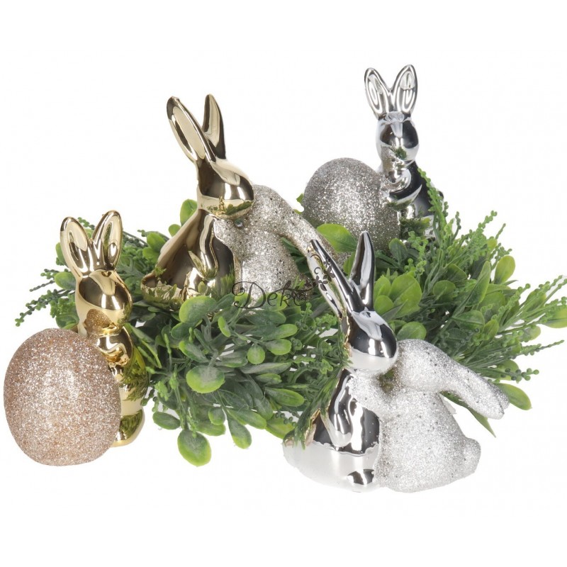 ZAJĄC ZAJĄCZEK CERAMICZNY WIELKANOCNY FIGURKA