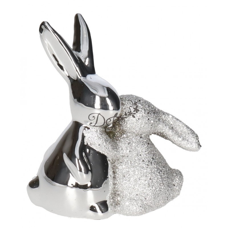 ZAJĄC ZAJĄCZEK CERAMICZNY WIELKANOCNY FIGURKA DO STROIKA