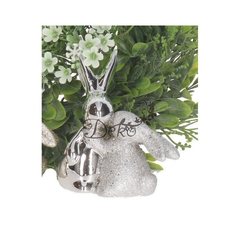 ZAJĄC ZAJĄCZEK CERAMICZNY WIELKANOCNY FIGURKA DO STROIKA