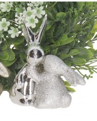 ZAJĄC ZAJĄCZEK CERAMICZNY WIELKANOCNY FIGURKA DO STROIKA