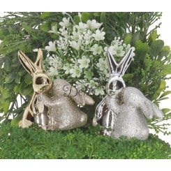 ZAJĄC ZAJĄCZEK CERAMICZNY WIELKANOCNY FIGURKA DO STROIKA