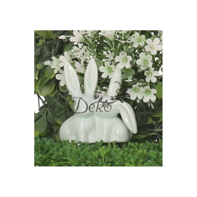 ZAJĄC ZAJĄCZEK CERAMICZNY WIELKANOCNY FIGURKA DO STROIKA