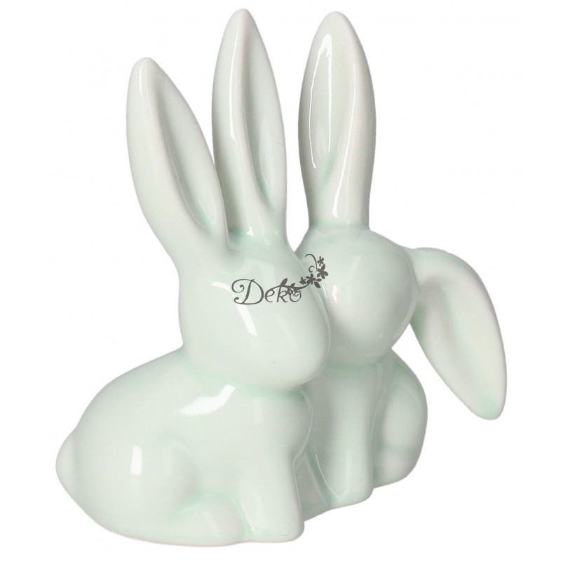 ZAJĄC ZAJĄCZEK CERAMICZNY WIELKANOCNY FIGURKA DO STROIKA