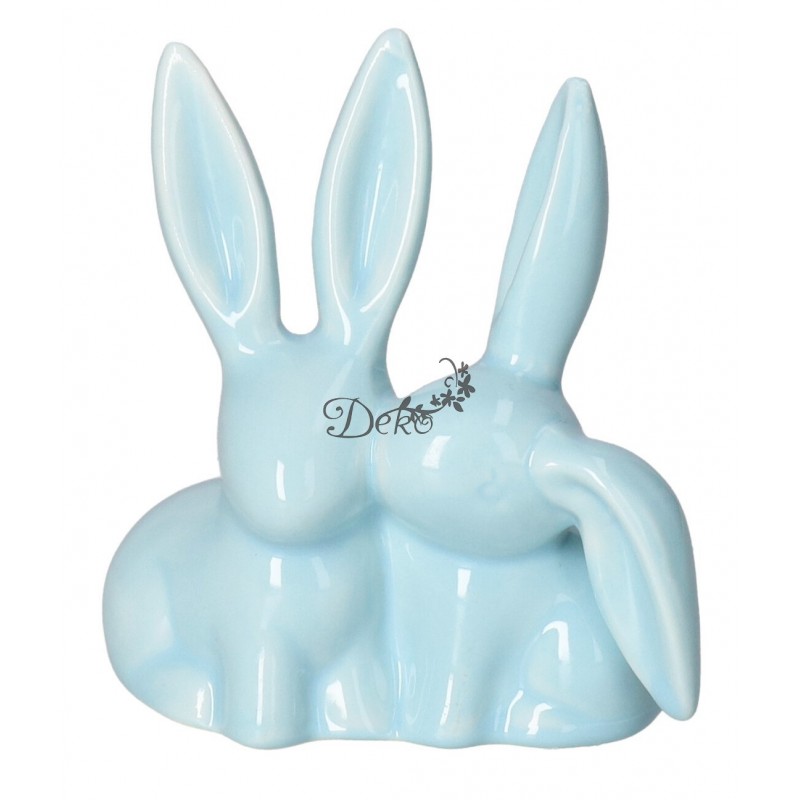 ZAJĄC ZAJĄCZEK CERAMICZNY WIELKANOCNY FIGURKA DO STROIKA