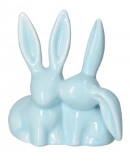 ZAJĄC ZAJĄCZEK CERAMICZNY WIELKANOCNY FIGURKA DO STROIKA