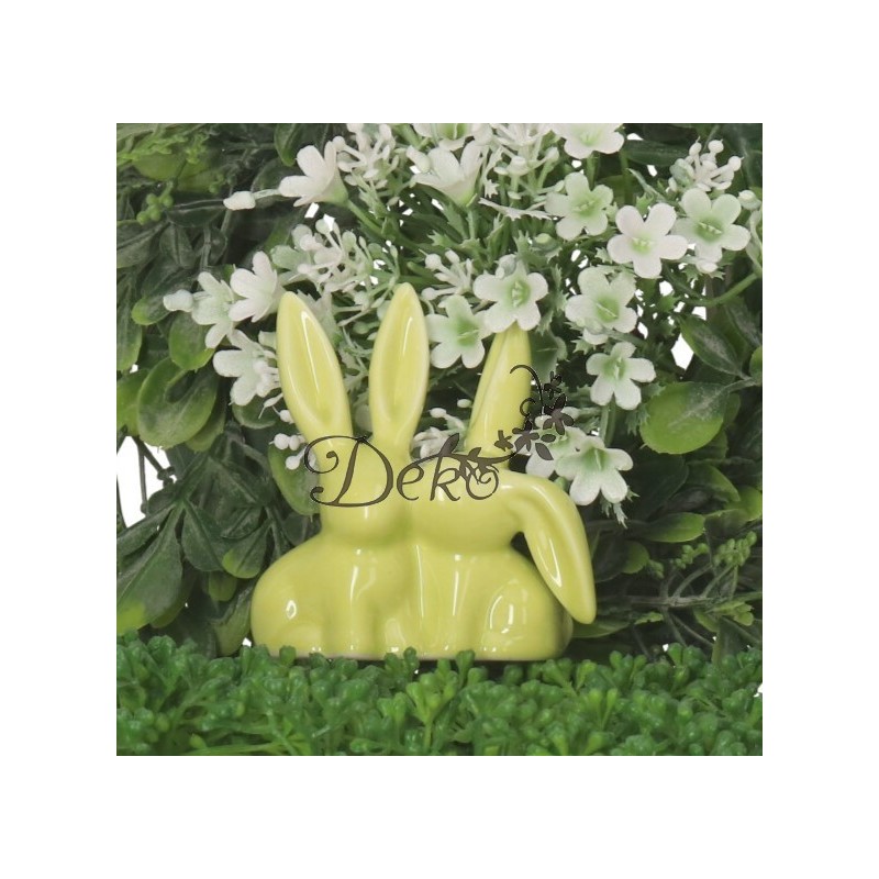 ZAJĄC ZAJĄCZEK CERAMICZNY WIELKANOCNY FIGURKA DO STROIKA